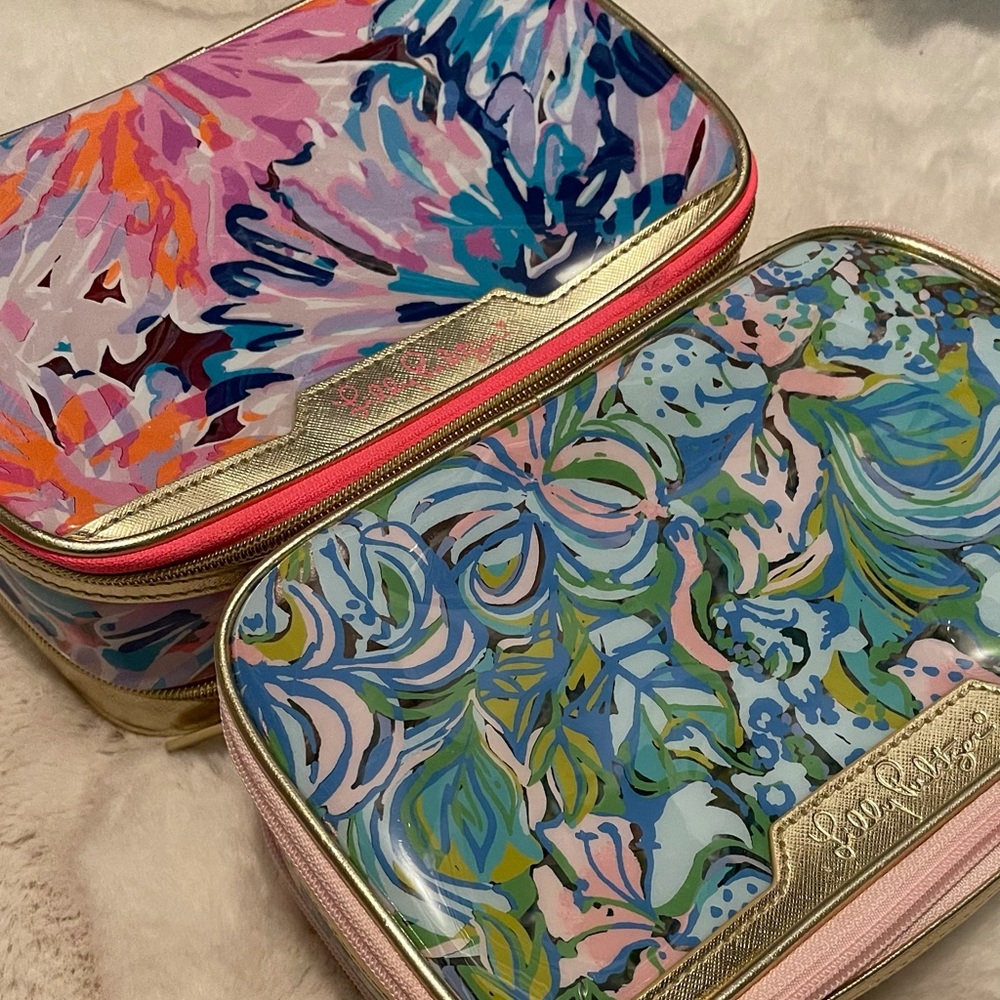 Set of 2 Lilly Pulitzer makeup cases